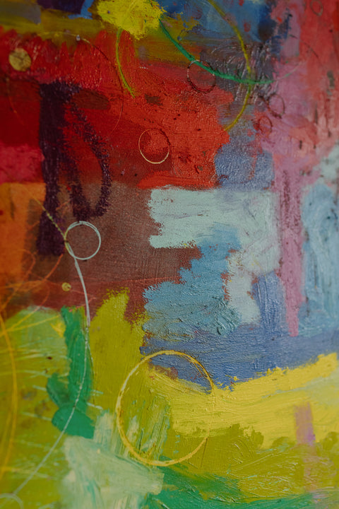 "Wonder #2"18.5 x 18.5 Oil on Wood Panel
