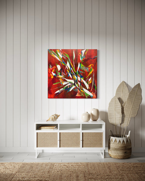 "Intersect" 36 x 36 Acrylic & Oil