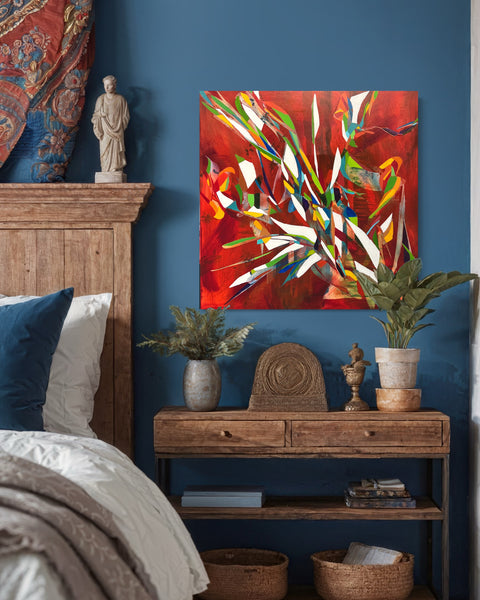 "Intersect" 36 x 36 Acrylic & Oil