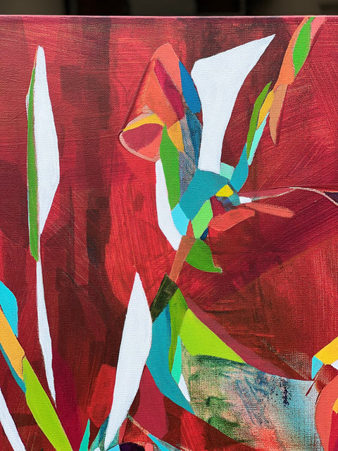 "Intersect" 36 x 36 Acrylic & Oil