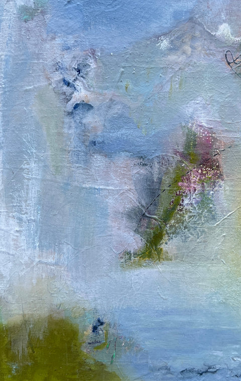 "Weightless Strength 3" 12 x 12 Mixed Media