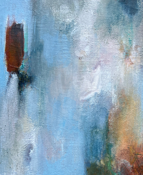 "Weightless Strength" 12 x 12 Mixed Media